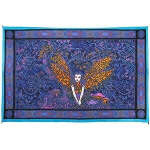 New 45x30 Fairy Wings Mini Tapestry Wall Hanging Decor Gift Nymph 3D Psychedelic